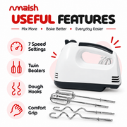Kenwood Hand Mixer with Beaters & Dough Hooks
